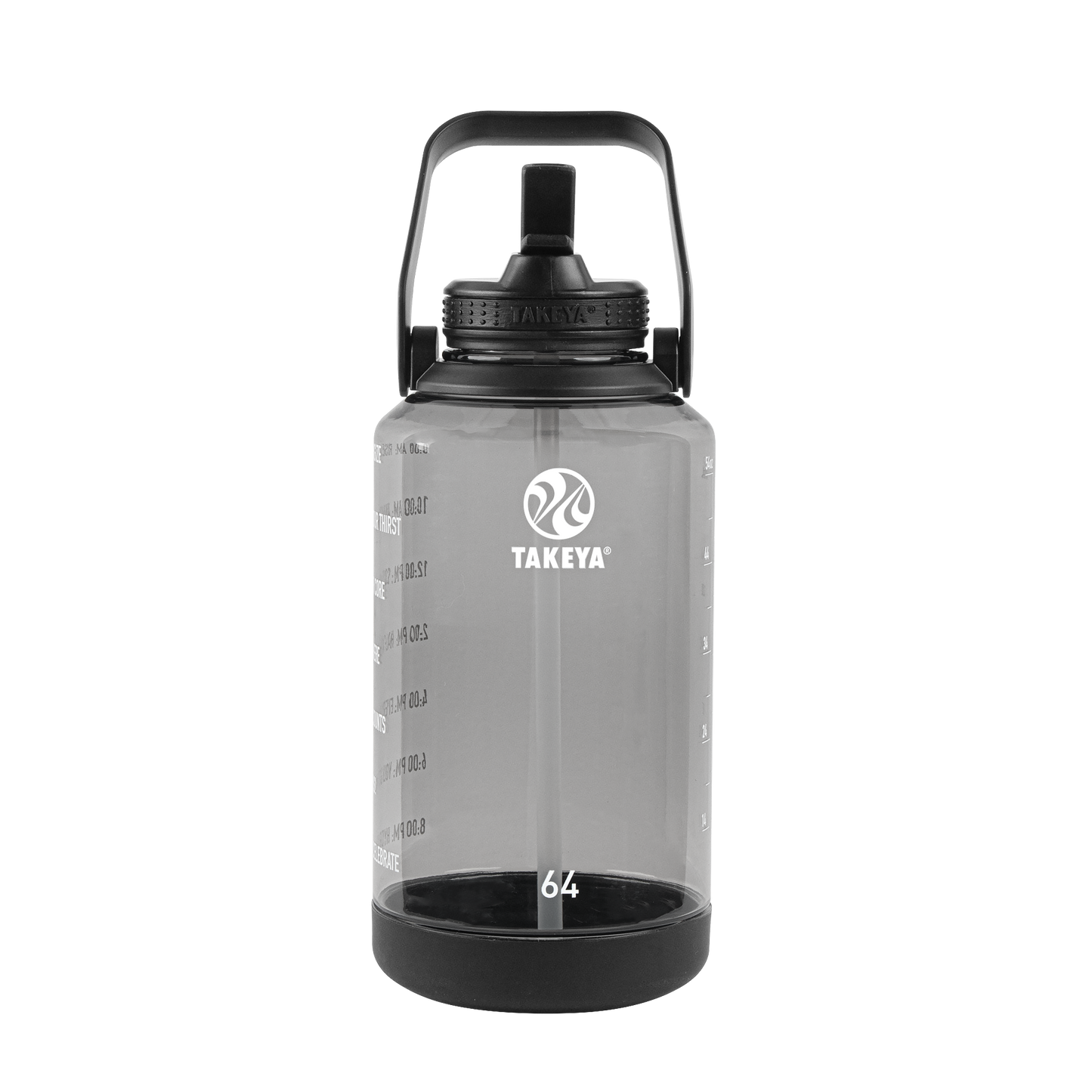 tritan-motivational-water-bottle-with-straw-lid-s0 54145-Tritan-Straw-Motivational-64-StormyBlack-front.png